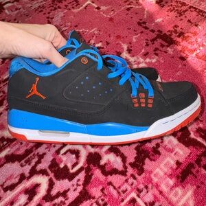 Black and Blue Air Jordan Sneakers 👟